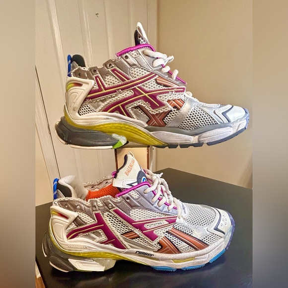 Balenciaga Runner Grey Multi Color Sneakers - Picture 8 of 13